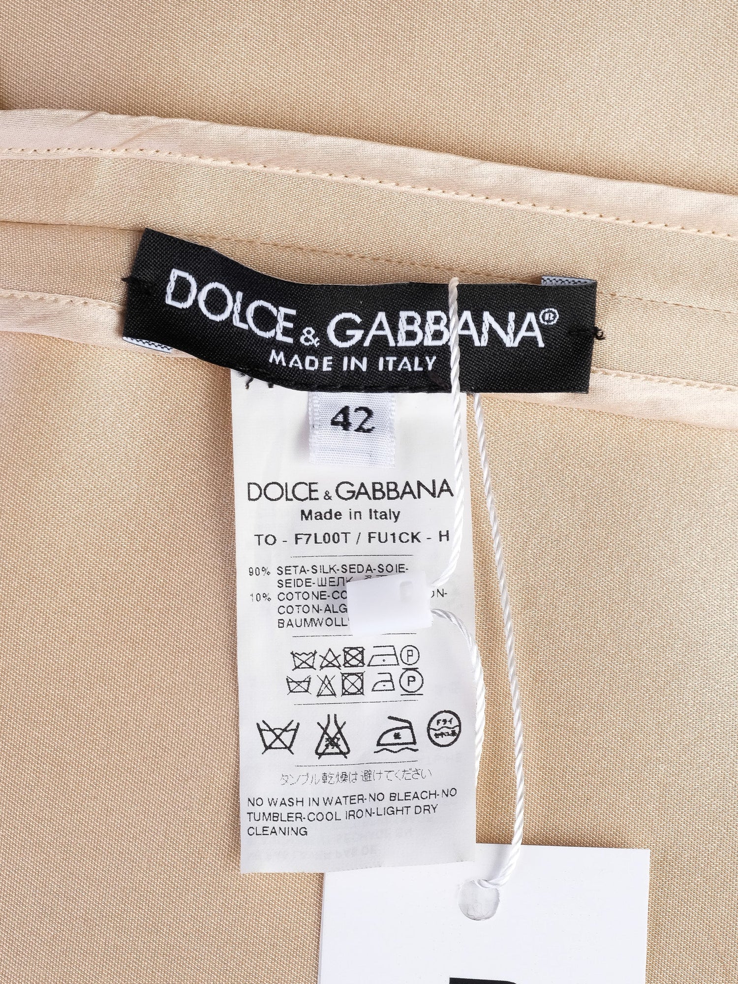 Excellent Dolce Gabbana White Silk Lace Top Skirt Set Women S