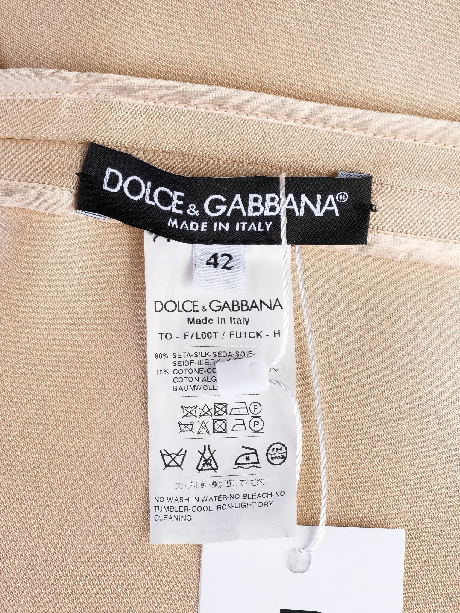 Excellent Dolce Gabbana White Silk Lace Top Skirt Set Women S