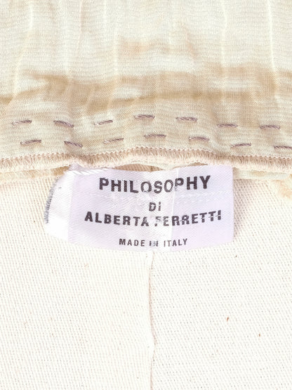 Excellent Alberta Ferretti Red Silk Dress Size M with Embellishments