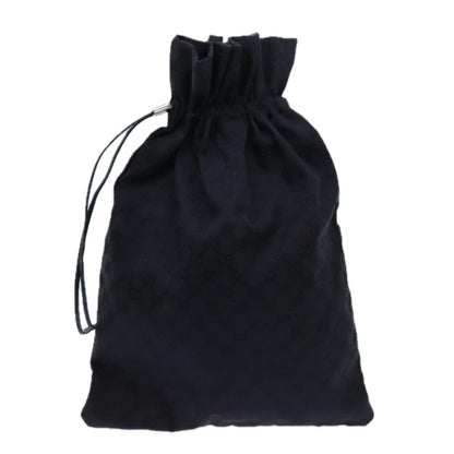 Gucci Gg Canvas Purse Pouch Black 014 1135 Auth