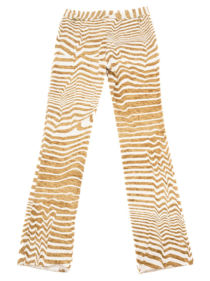 Perfect Gianfranco Ferre Orange Striped Shirt Size M Women