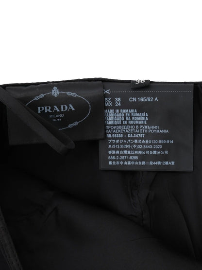 Excellent Prada Black Viscose Skirt Size M - Women&