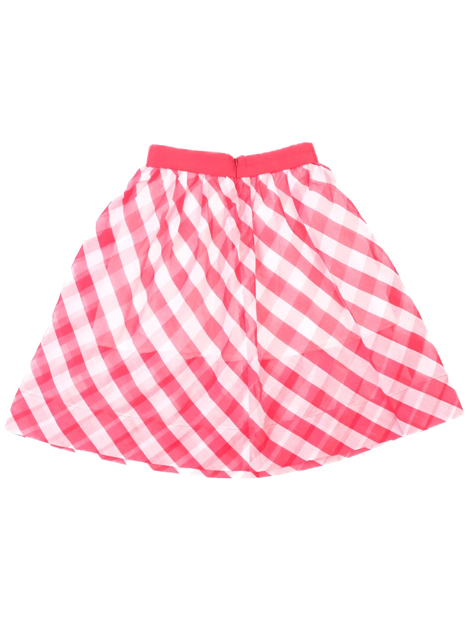 Excellent Monnalisa Pink &amp; White Checkered Skirt Size 10 for Kids