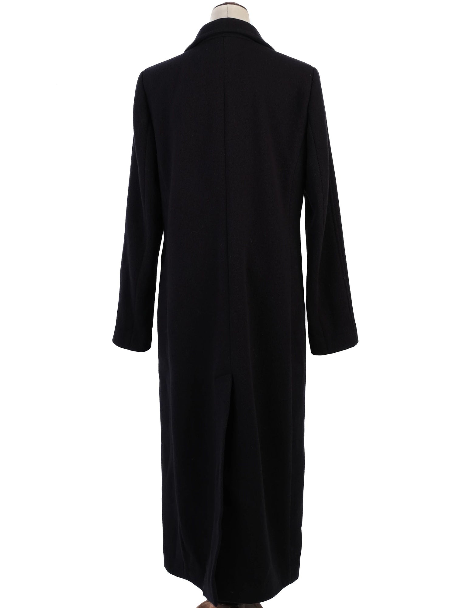 NEW Beatrice B. Long Blue Wool Coat Size S