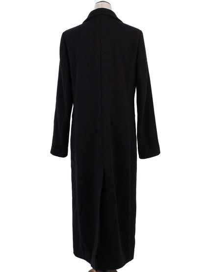 NEW Beatrice B. Long Blue Wool Coat Size S