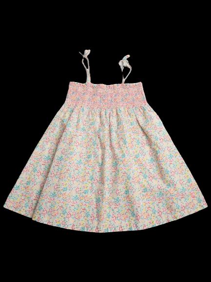 Good Petit Bateau Floral Pink Dress for Kids Size 8 Cotton