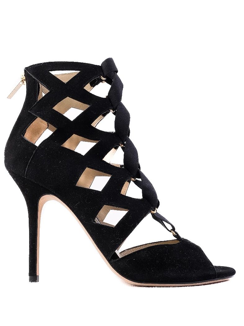 Excellent Jimmy Choo Black Suede High-Heeled Shoes Size 39