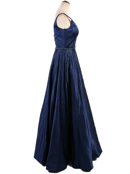 Perfect Sherri Hill Blue Evening Gown Size XS Polyester