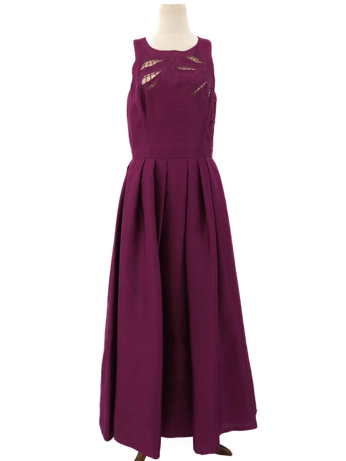 Excellent Zuhair Murad Purple Silk Floor-Length Dress Sleeveless