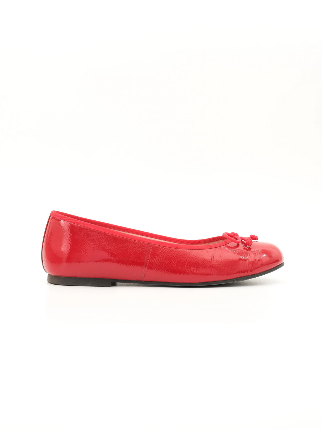 Excellent Pretty Ballerinas Red Leather Ballet Flats Size 36