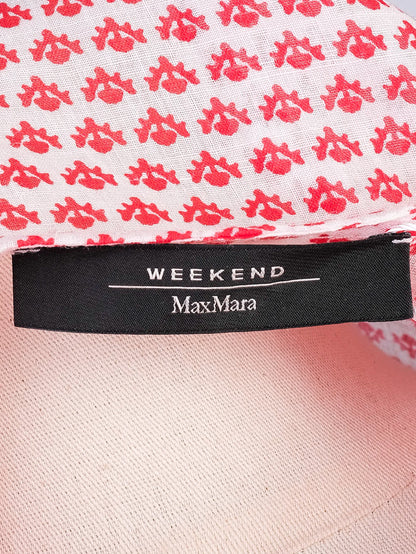 Weekend MaxMara Excellent Pink Long Sleeve Dress XS Cotton