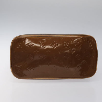 Louis Vuitton Vernis Houston Hand Bag Bronze M 91122 Lv Auth
