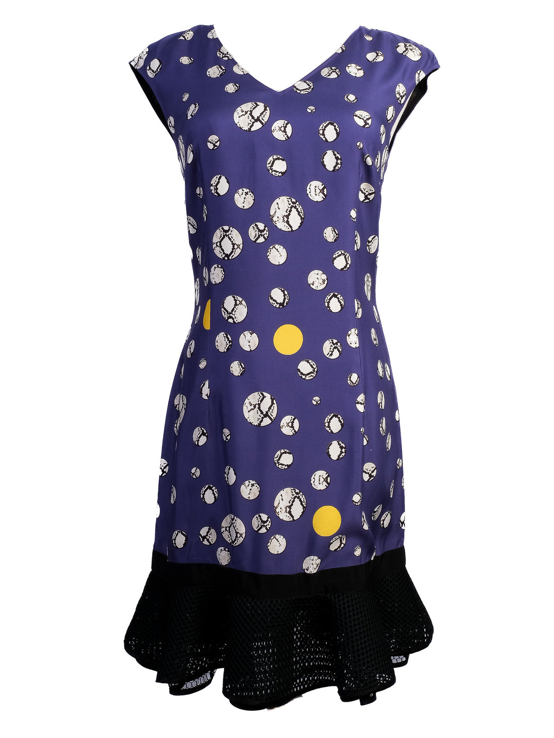 Excellent Cavalli Class Sleeveless V-Neck Dress Size M Combined Color