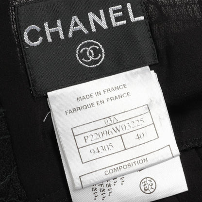 Chanel Black Race Camisole Silk P 22096w 03225