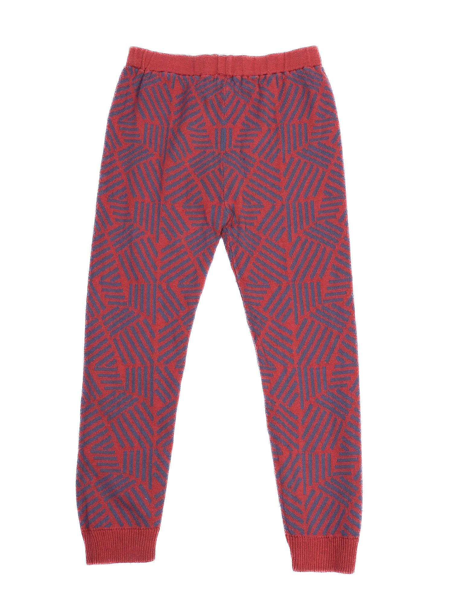 Excellent Micaela Greg Kids Red Pants Blue Geometric Size 5