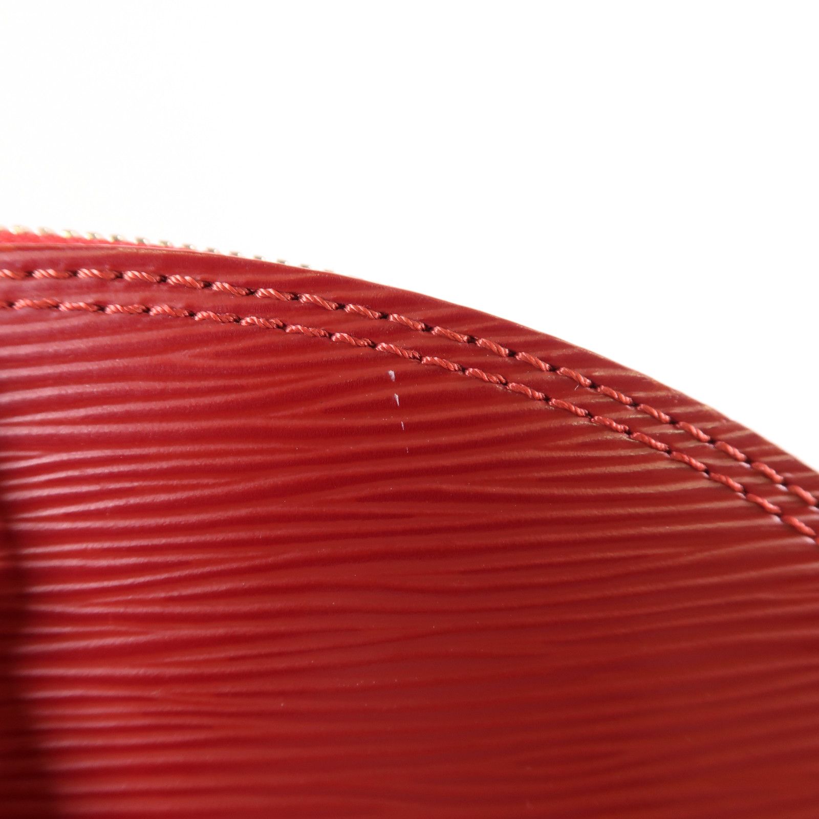 Louis Vuitton Epi Alma Pm Silver-back Handbag Red Handbag M 40490