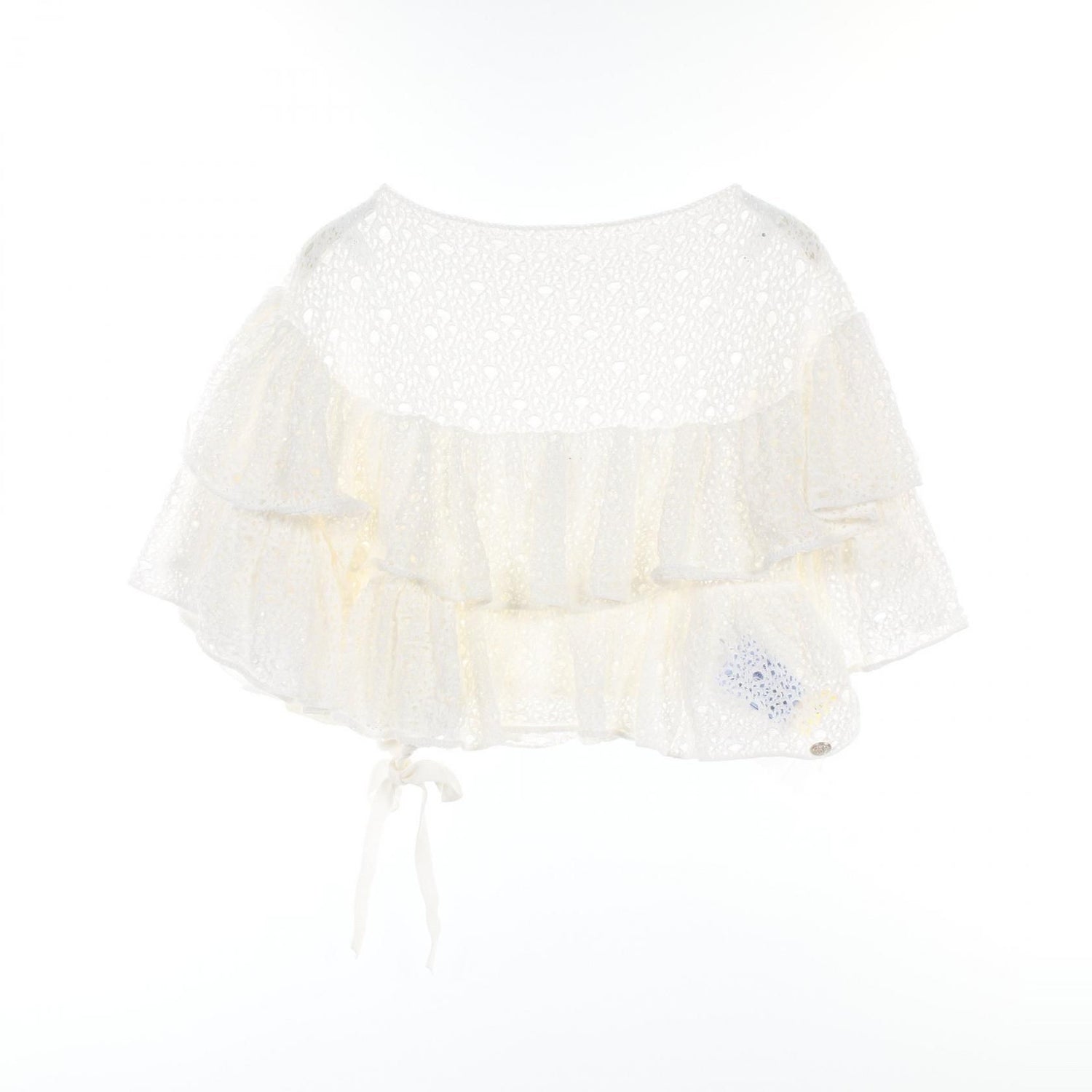 Chanel White T-shirt Cotton Nylon P 43385k 04388