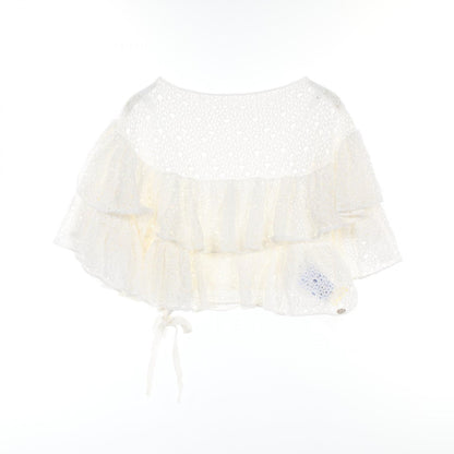 Chanel White T-shirt Cotton Nylon P 43385k 04388