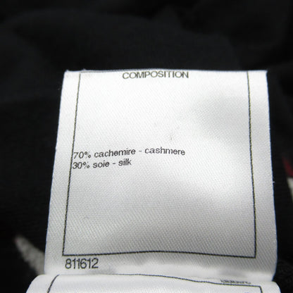 Chanel Knitwear Sweater Black Cashmere Silk 36