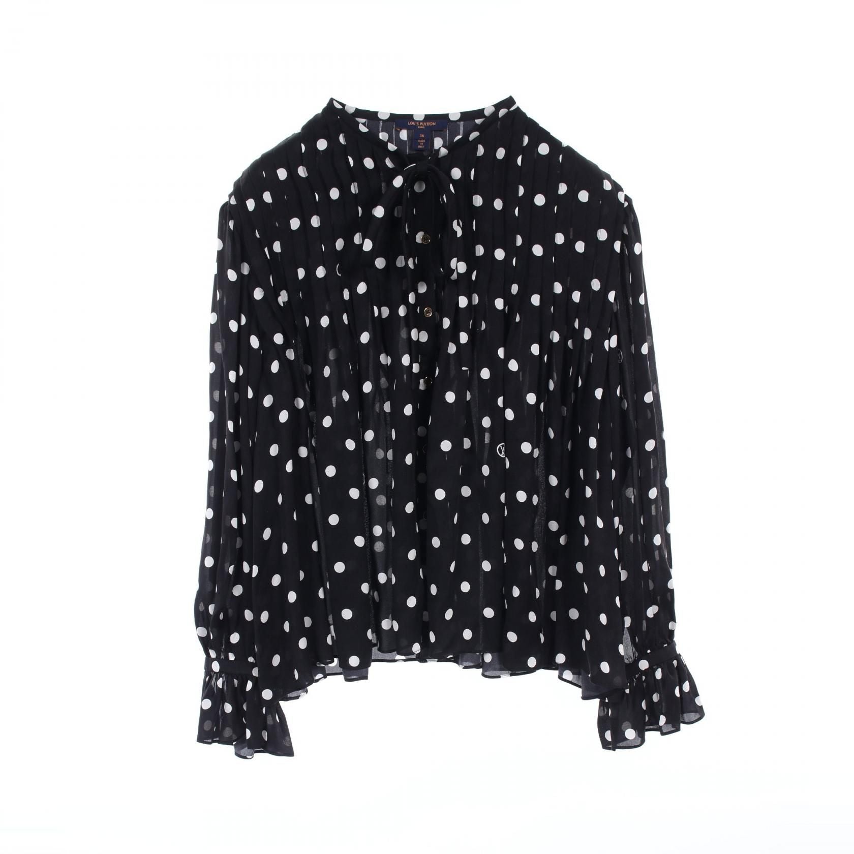 Louis Vuitton Black White Blouse
