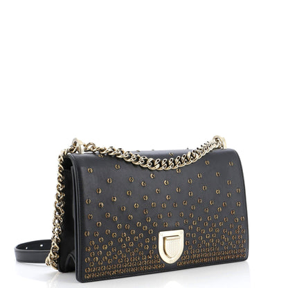 Christian Dior Diorama Flap Bag Sequin Embellished Lambskin Medium
