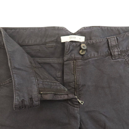 Prada Black Cotton Pants 40