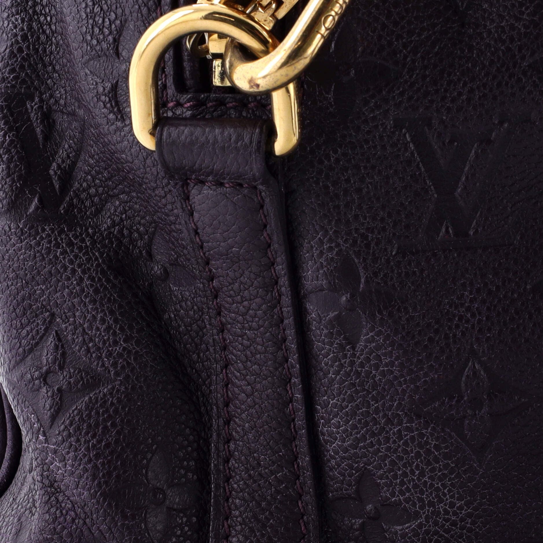 Louis Vuitton Speedy Bandouliere Bag Monogram Empreinte Leather 25