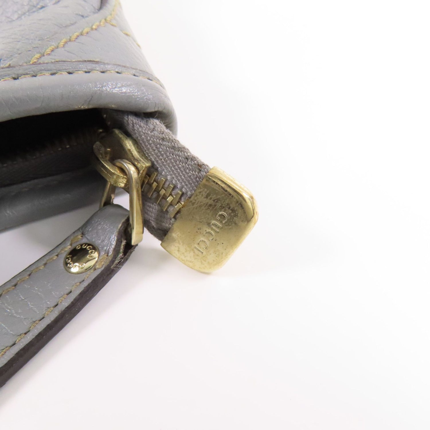 Gucci Cowhide Leather Tote Bag Gray Calfskin (cowhide) 201482