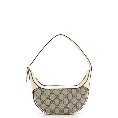 Gucci Ophidia Zip Hobo Gg Coated Canvas Mini