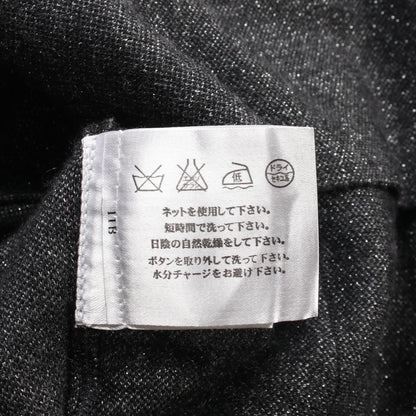 Chanel Coco Mark Button Cardigan P 39255k 02769 Cashmere Gray Black 