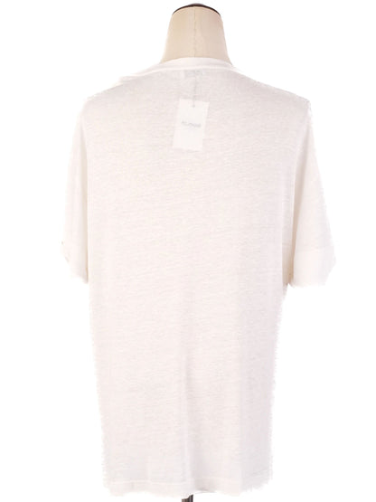 Excellent Brunello Cucinelli White Short Sleeve Top Size M