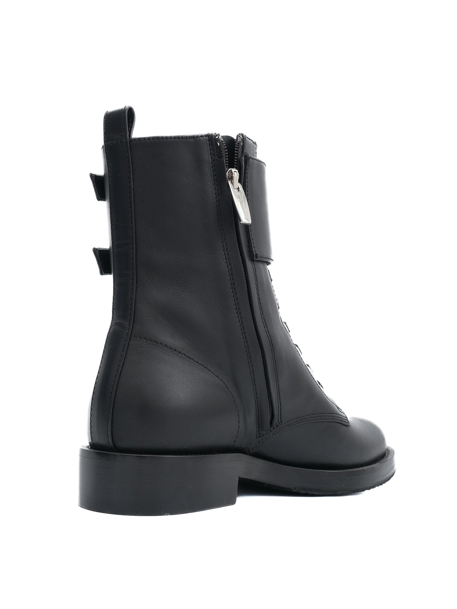 Perfect Gianvito Rossi Black Leather Lace-Up Boots Size 35