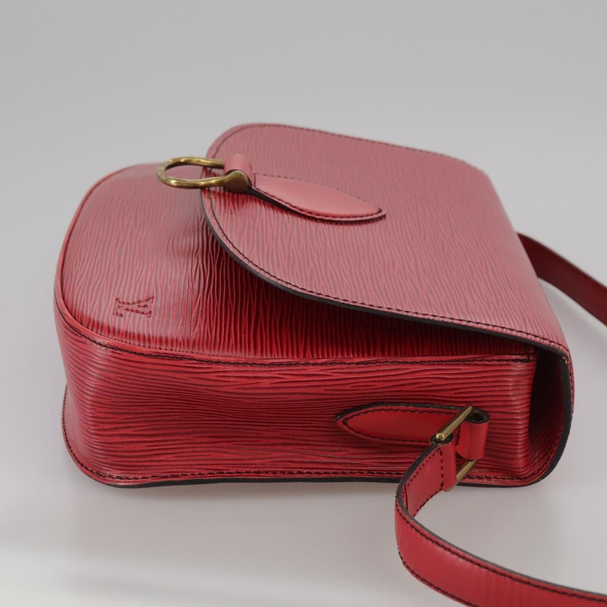 Louis Vuitton Epi Saint Cloud Gm Shoulder Bag Red M 52197 Lv Auth