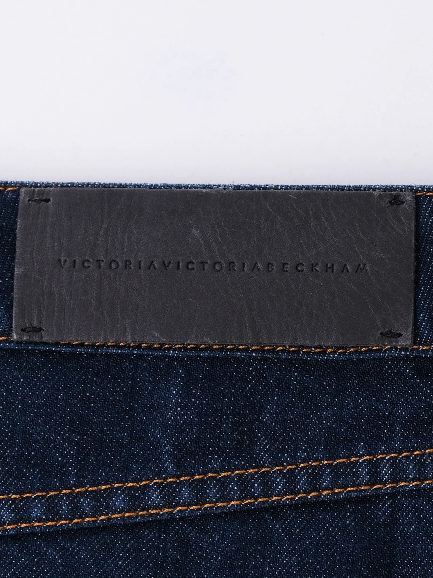 Victoria Beckham Denim Skirt Blue Size L with Embroidery