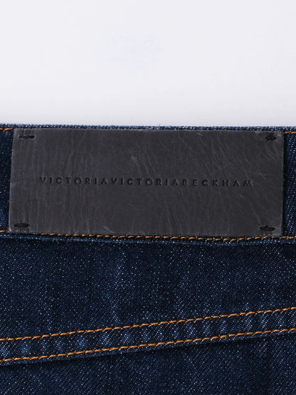 Victoria Beckham Denim Skirt Blue Size L with Embroidery