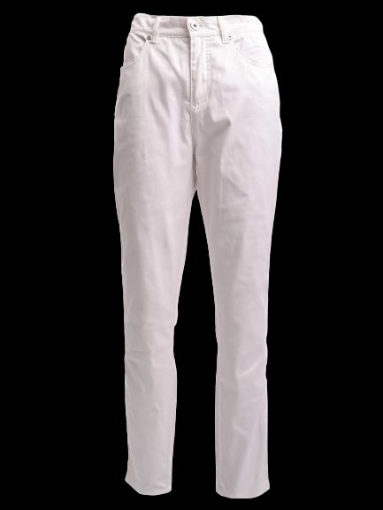 Excellent Roccobarocco White Cotton Pants Size M Women&