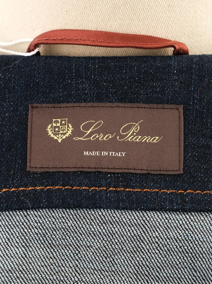 Excellent Loro Piana Blue Denim Button-Up Shirt Size S