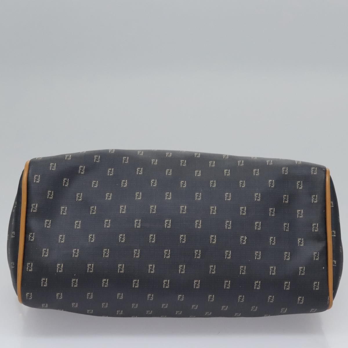 Fendi Hand Bag Pvc Canvas 2way Black Auth