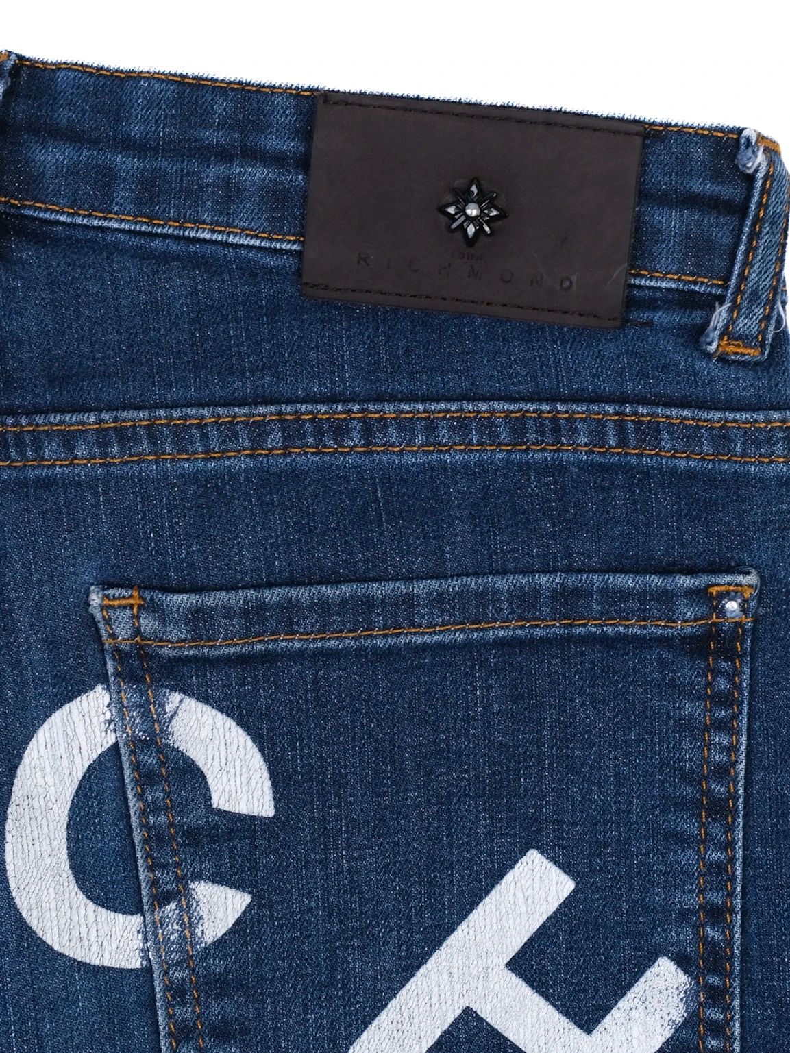 Excellent Richmond Blue Jeans for Kids Size 12 Cotton Natural