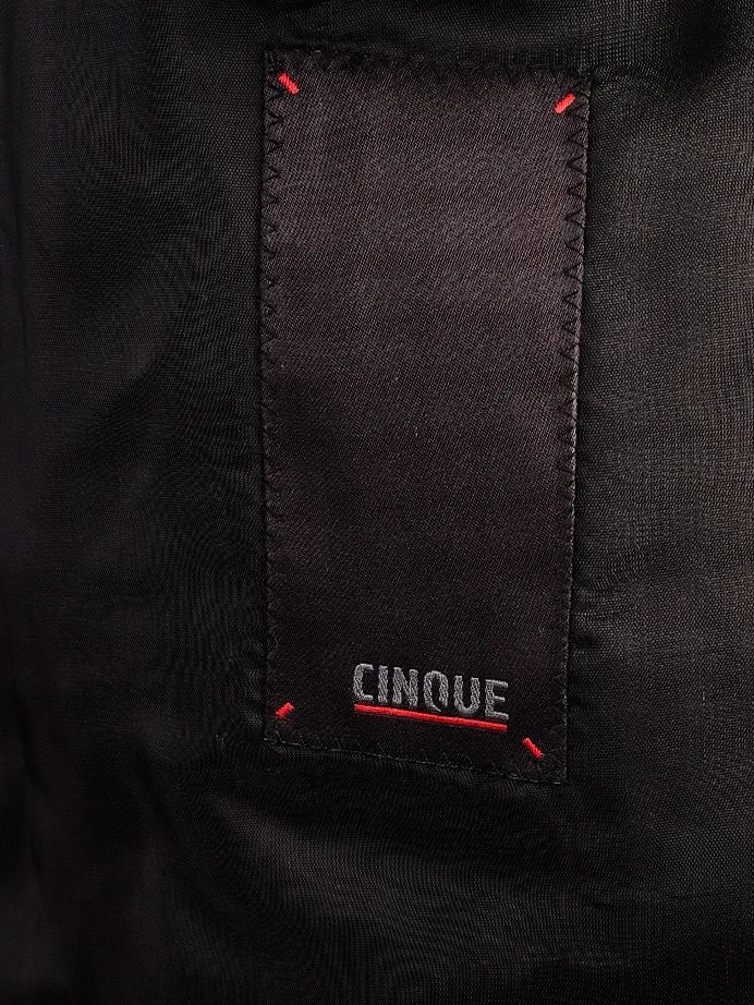 Excellent Cinque Black Suit Size M Viscose Jacket &amp; Pants Set