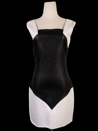 Good Simonetta Ravizza Black &amp; White Geometric Dress Size S
