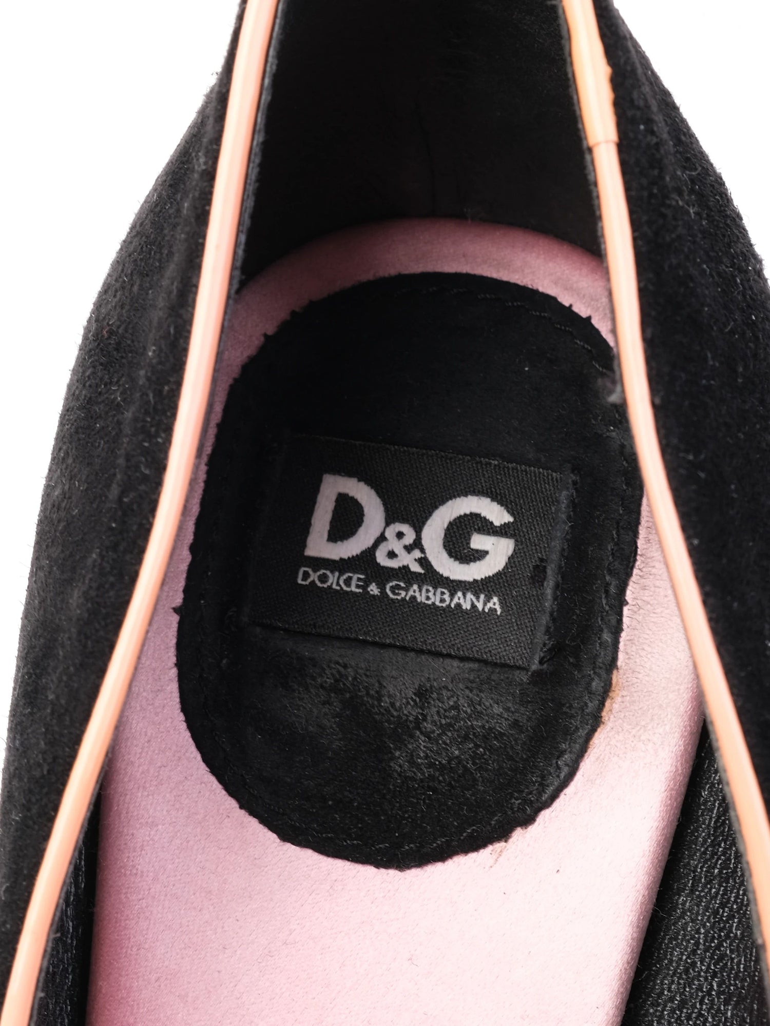 Excellent Dolce Gabbana Black Genuine Suede High Heel Pumps Size 38