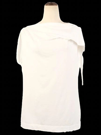 Excellent Dries Van Noten White Sleeveless Blouse Size L