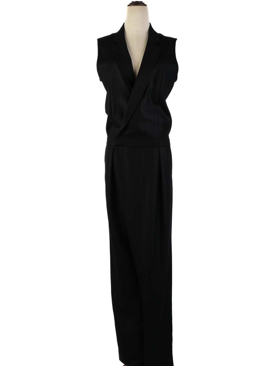 Excellent J Brand Black Sleeveless Jumpsuit Size M Triacetate