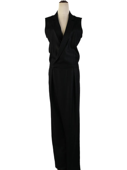 Excellent J Brand Black Sleeveless Jumpsuit Size M Triacetate