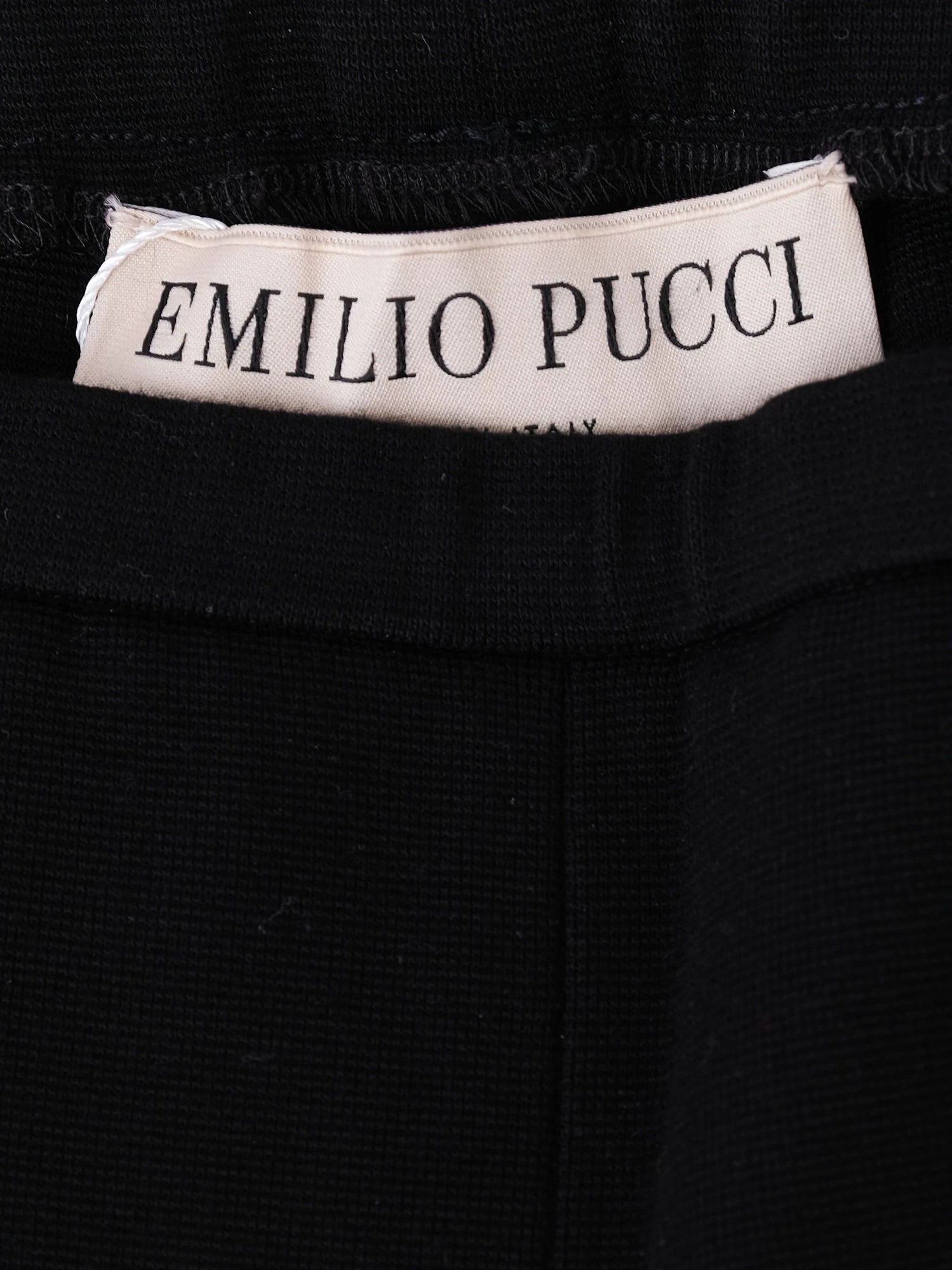 Emilio Pucci Black Viscose Womens Pants Excellent Condition