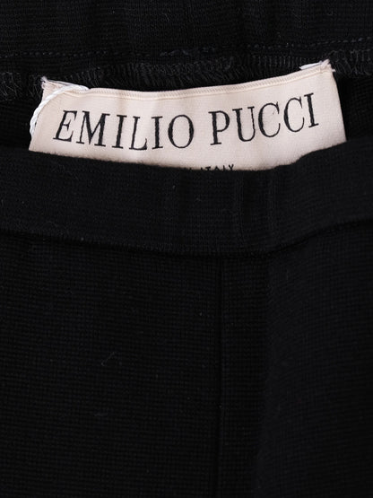 Emilio Pucci Black Viscose Womens Pants Excellent Condition
