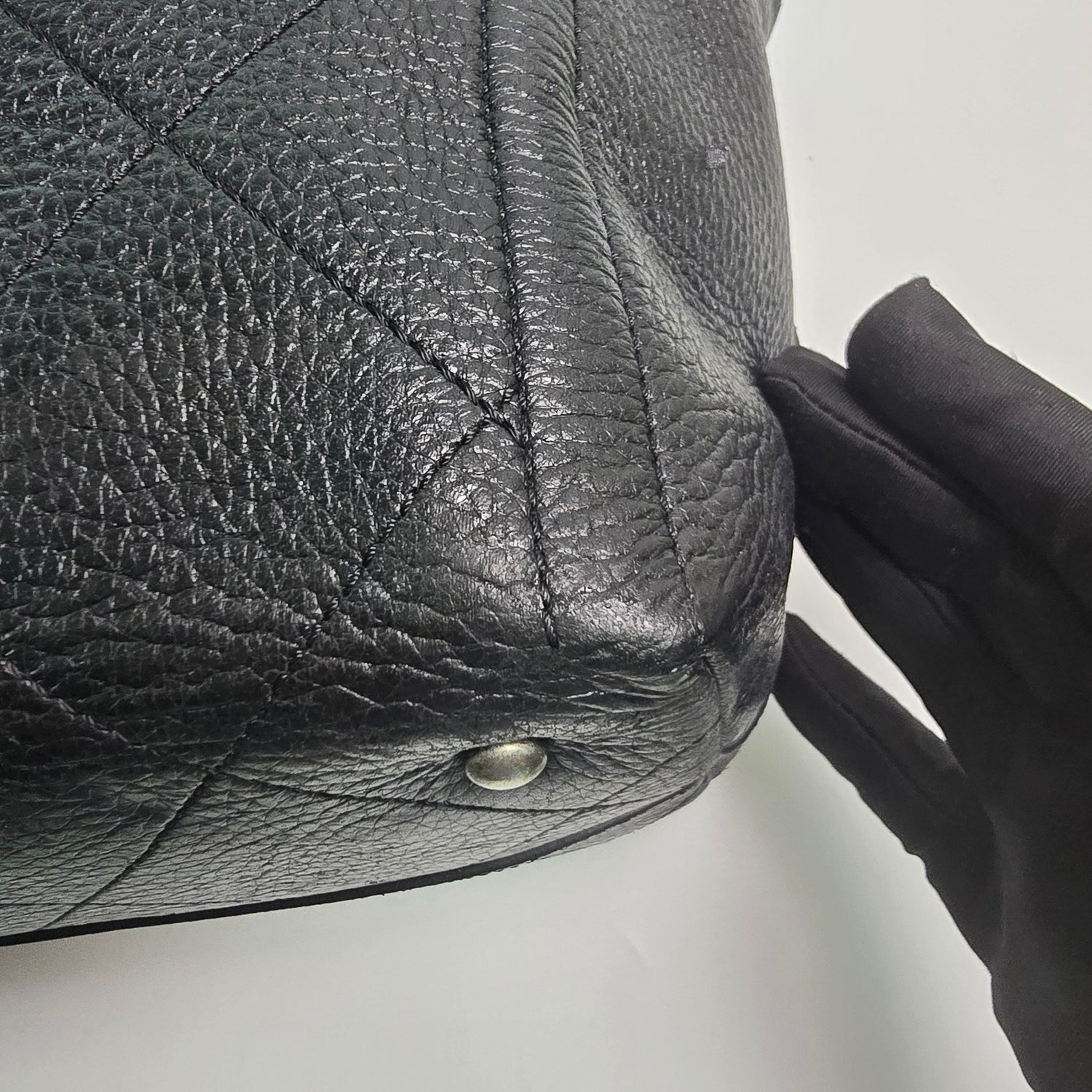 Chanel Turn-around Ligne Black Deerskin