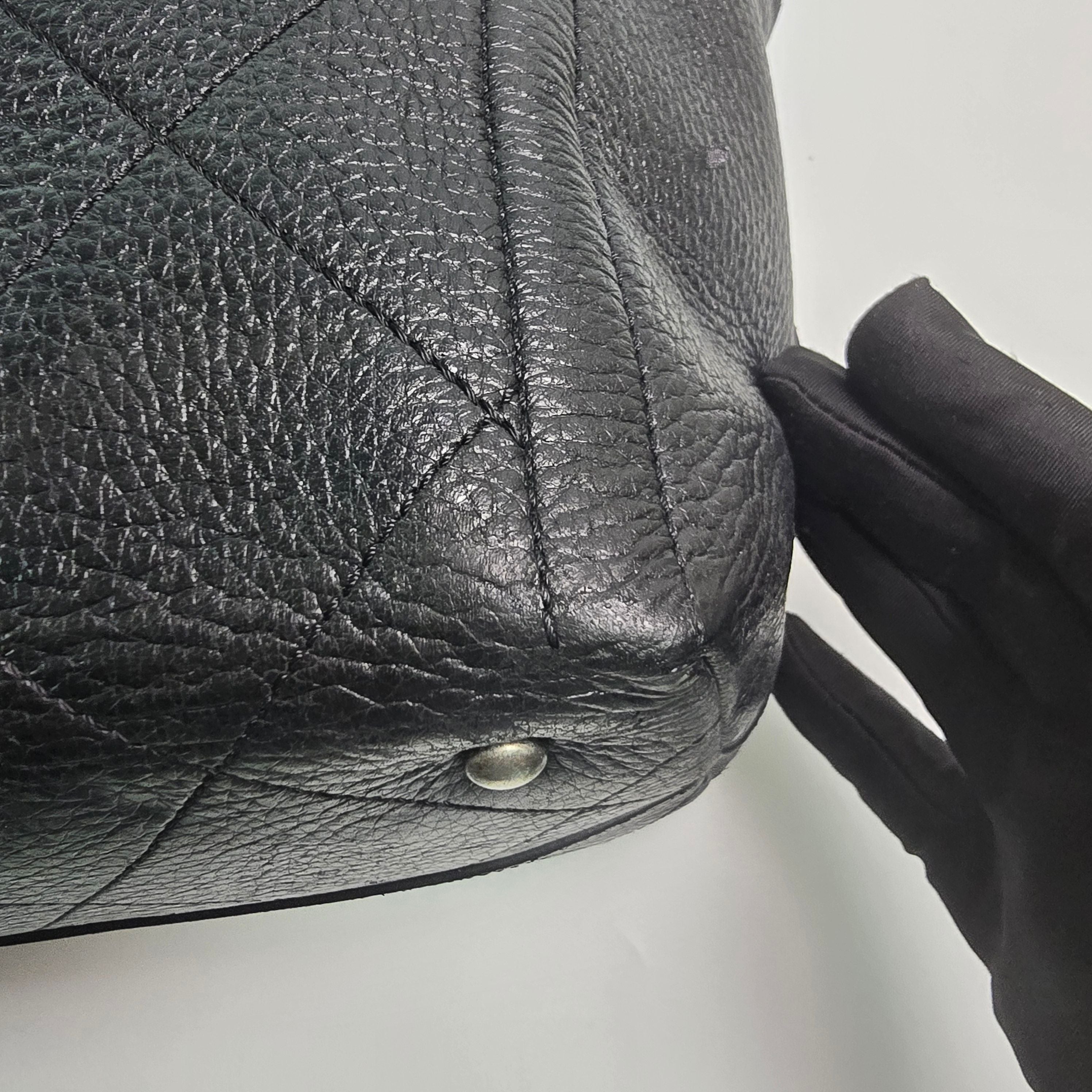 Chanel Turn-around Ligne Black Deerskin