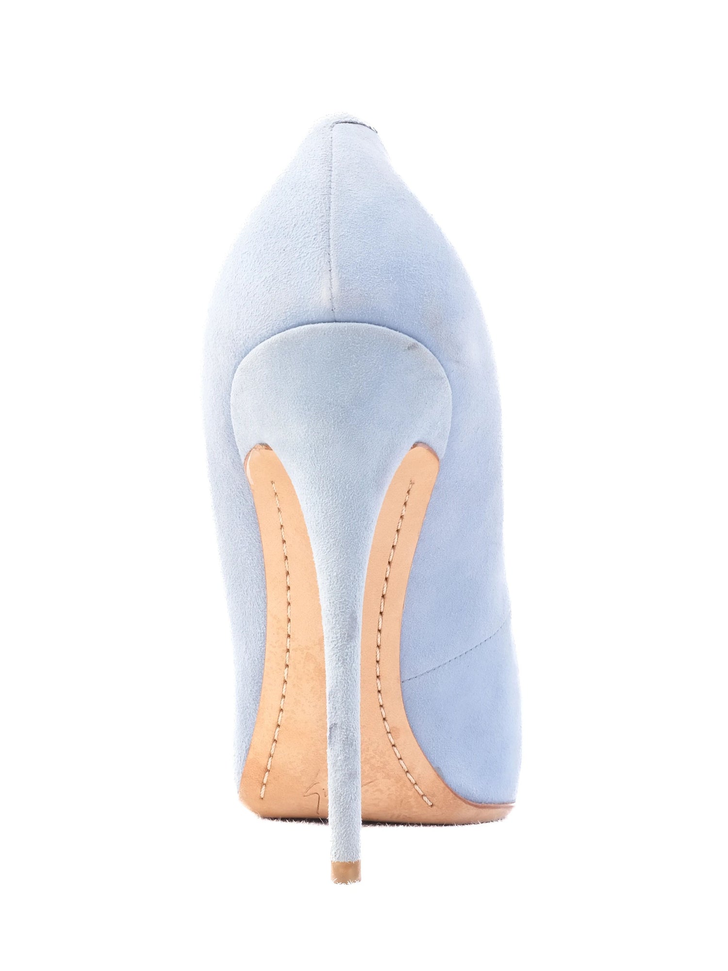 Excellent Giuseppe Zanotti Blue Leather High-Heeled Shoes Size 39